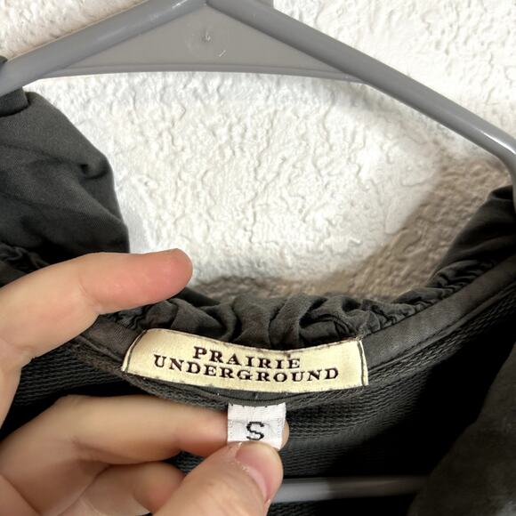 Prairie Underground Long Cloak Hoodie Gray Womens Size Small EUC USA Made - Picture 6 of 7